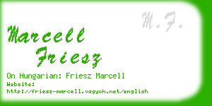 marcell friesz business card